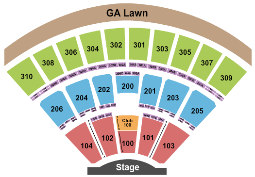 Empower Federal Credit Union Amphitheater Outlaw Music Festival Seating Chart